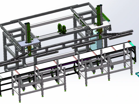 Manipulador de treli&ccedil;a de carga pesada integrado Modelo 3D