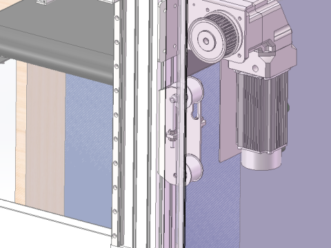 तीन परत बहु स्थिति छँटाई मशीन 3D मॉडल