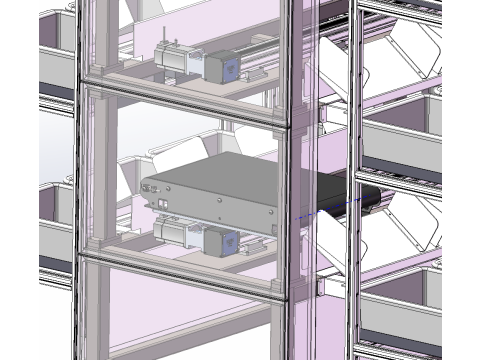 तीन परत बहु स्थिति छँटाई मशीन 3D मॉडल