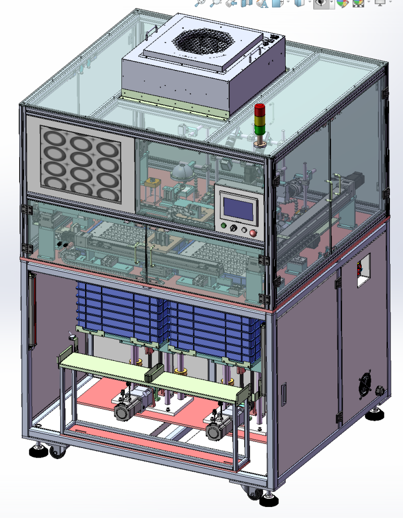 Automatic loading and unloading visual inspection equipment Modèle 3D .c4d .max .obj .3ds .fbx .stl .blend