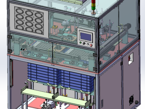 Automatic loading and unloading visual inspection equipment 3D मॉडल
