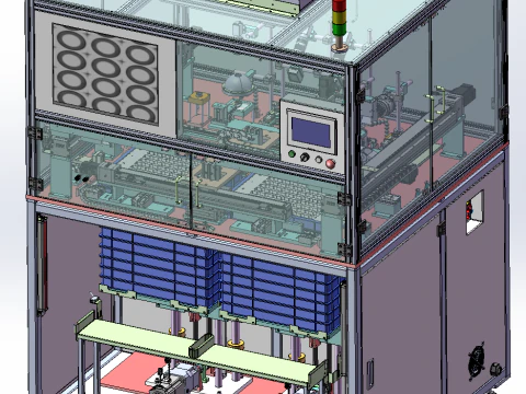 Equipos de inspección visual de carga y descarga automática. Modelo 3D