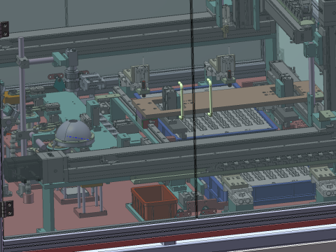 Automatic loading and unloading visual inspection equipment Modèle 3D