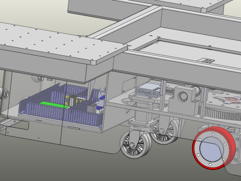 Bidirectional backpack AGV editable Modello 3D