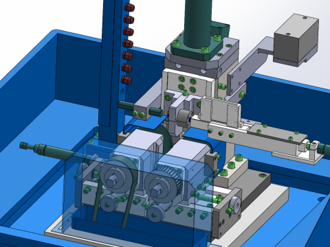 Double axis milling and flattening machine Model 3D