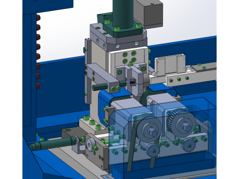 Double axis milling and flattening machine Model 3D