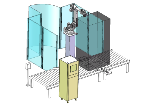 Automatic Inspection Machine for Irregular Line Printed Products 3D Model