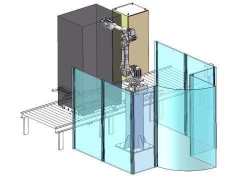 Automatic Inspection Machine for Irregular Line Printed Products 3D Model
