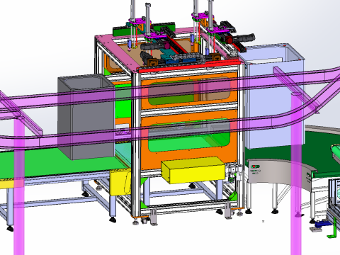 Automatic oiling machine Model 3D