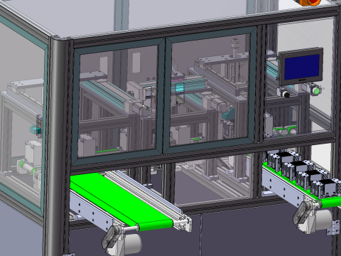 Display card test board disassembly line sw22 editable 3D Модель