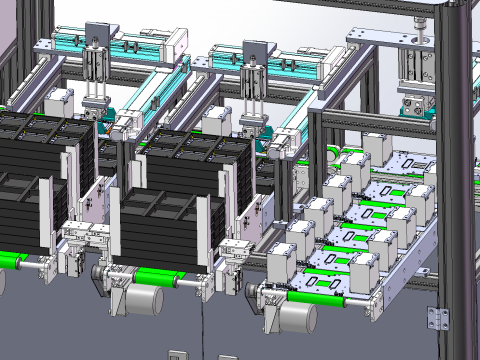 Display card test board disassembly line sw22 editable 3D Модель