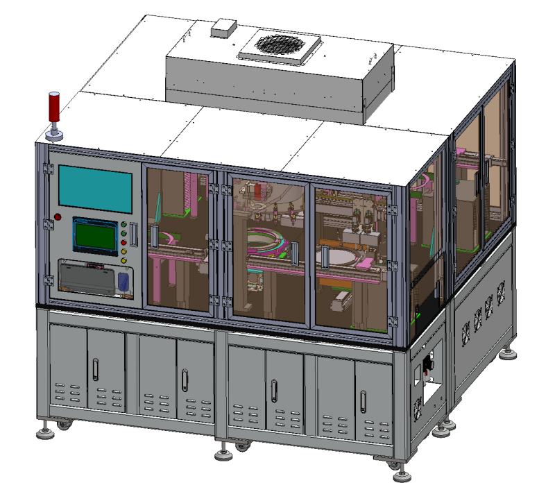 Chip AOI visual inspection machine 3D 모델 .c4d .max .obj .3ds .fbx .stl .blend