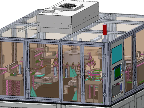 Chip AOI visual inspection machine 3D Model