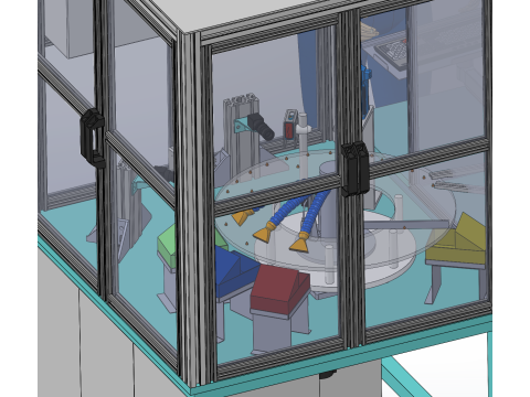Chip electrode testing machine 3D Model