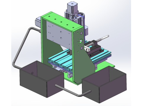 Side axis jet water assisted laser processing device 3D Model