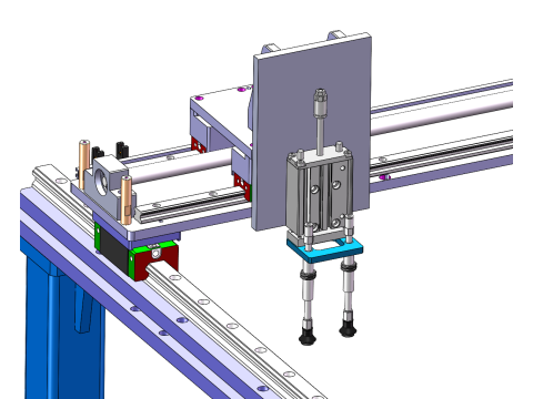 Suction cup truss line SolidWorks 3D Modelo 3D