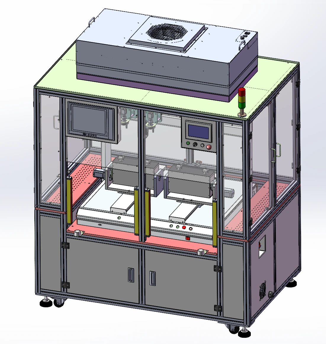 Injection molded part appearance inspection equipment sw22 editable 3D Model .c4d .max .obj .3ds .fbx .stl .blend 