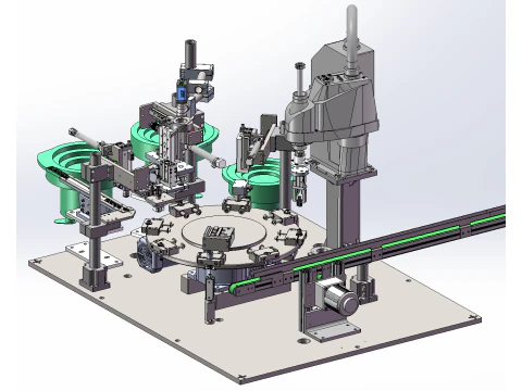 Damper slow fall mechanism assembly line sw22 editable 3D Model