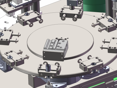 Damper slow fall mechanism assembly line sw22 editable 3D Модель