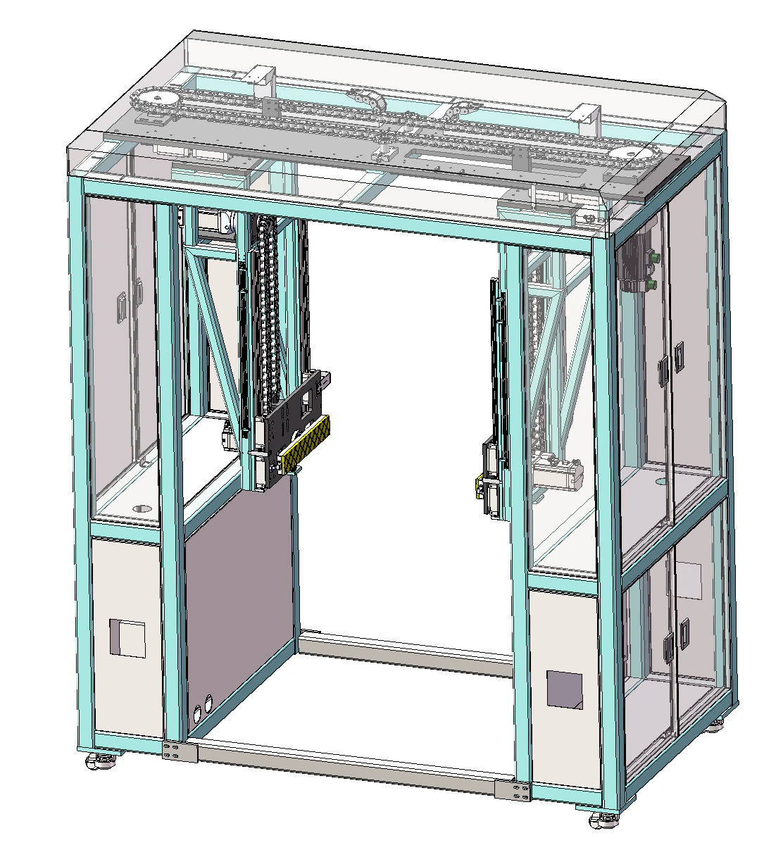 Automatic clamping flipping machine SolidWorks editable 3D Model .c4d .max .obj .3ds .fbx .stl .blend 