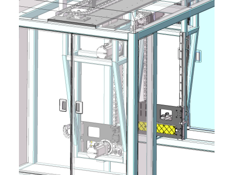 Automatic clamping flipping machine SolidWorks editable Model 3D