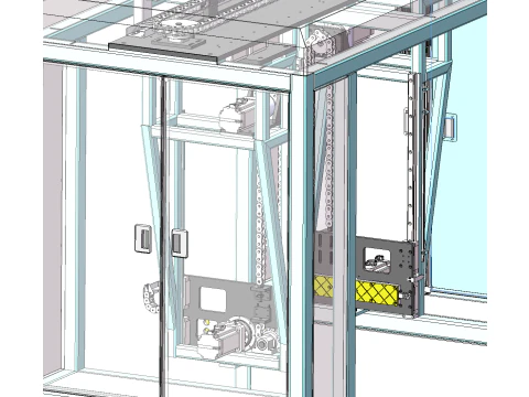 Automatic clamping flipping machine SolidWorks editable 3D Model