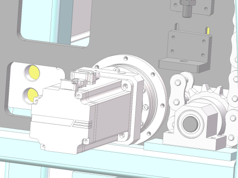 Automatic clamping flipping machine SolidWorks editable Model 3D