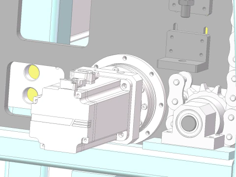 Automatic clamping flipping machine SolidWorks editable 3D Model