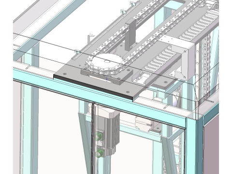 Automatic clamping flipping machine SolidWorks editable Model 3D