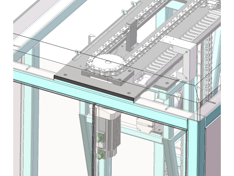 Automatic clamping flipping machine SolidWorks editable 3D Model