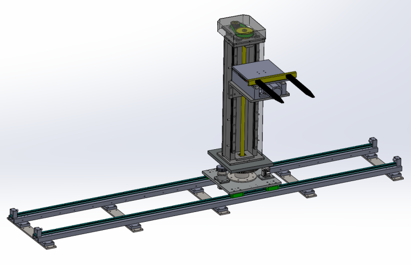 Automatic warehouse logistics elevator SW20 editable 3D Модель .c4d .max .obj .3ds .fbx .stl .blend
