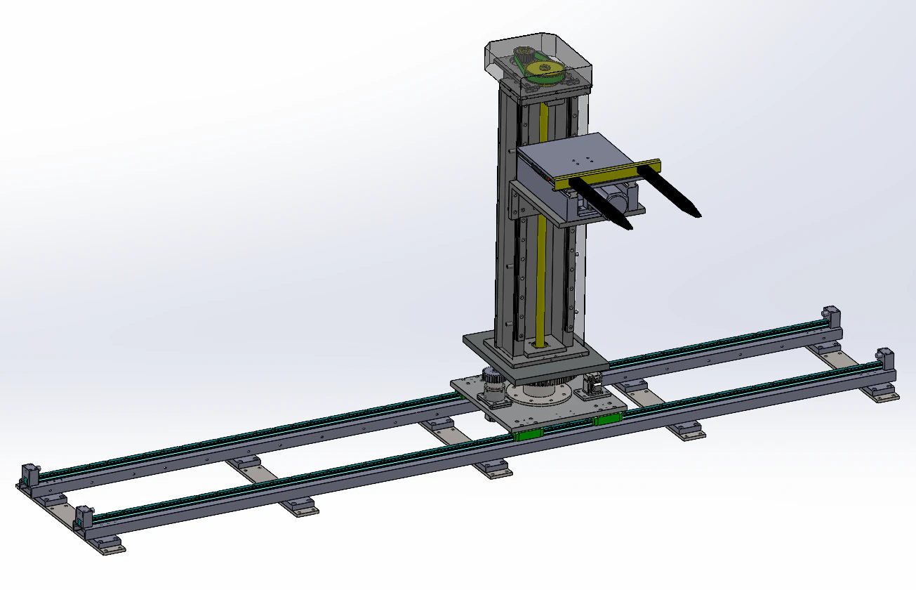 Automatic warehouse logistics elevator SW20 editable 3D Model .c4d .max .obj .3ds .fbx .stl .blend 