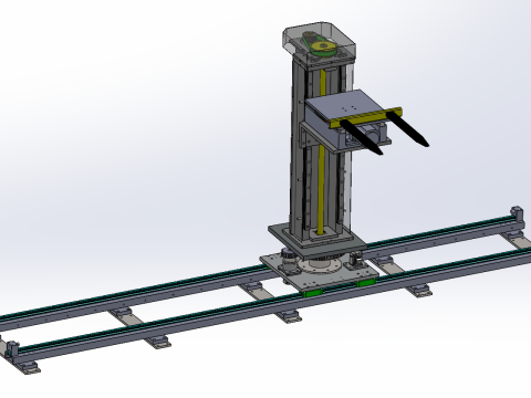 Automatic warehouse logistics elevator SW20 editable Modelo 3D