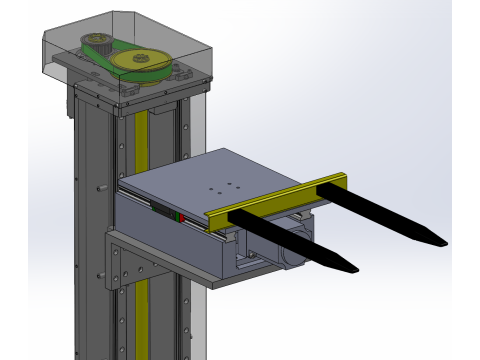 Automatic warehouse logistics elevator SW20 editable 3D Модель