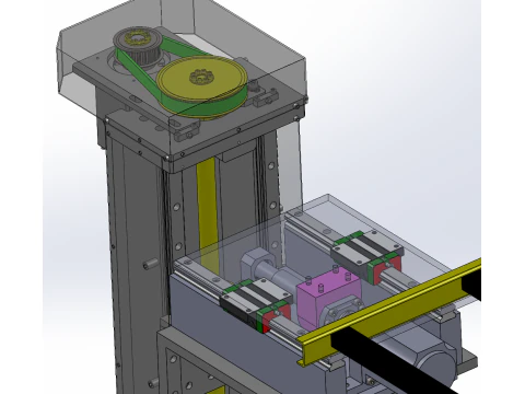 Automatic warehouse logistics elevator SW20 editable 3D Model