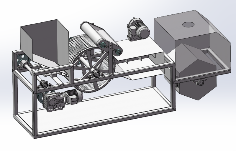 Bamboo chopstick forming machine SolidWorks editable 3D Модель .c4d .max .obj .3ds .fbx .stl .blend