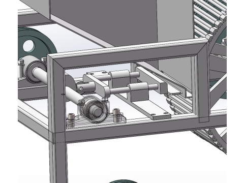 Bamboo chopstick forming machine SolidWorks editable 3D Модель