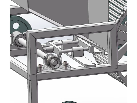 Bamboo chopstick forming machine SolidWorks editable 3D Model