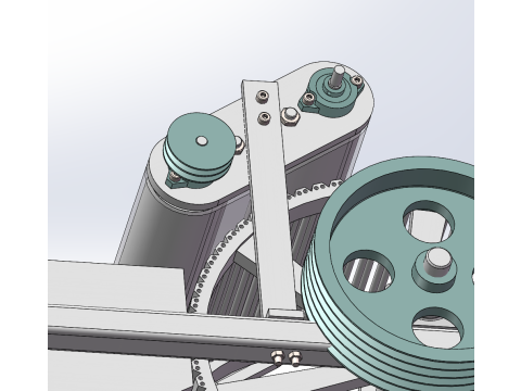 Bamboo chopstick forming machine SolidWorks editable 3D Модель