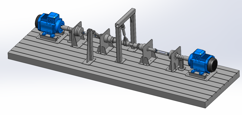 Torque testing platform test bench Model 3D .c4d .max .obj .3ds .fbx .stl .blend