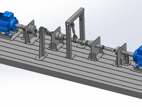 Banco prova piattaforma per test di coppia Modello 3D