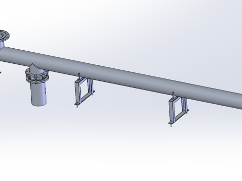 Horizontal spiral output machine Model 3D