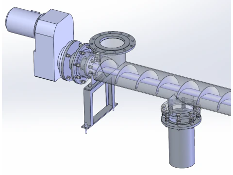 Horizontal spiral output machine 3D Model