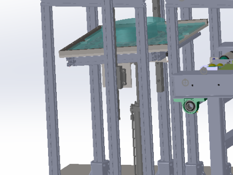 Tray shuttle conveyor line SW 3D editable 3D Model