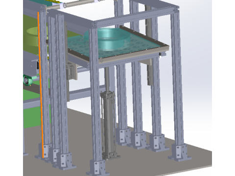 Tray shuttle conveyor line SW 3D editable 3D Model