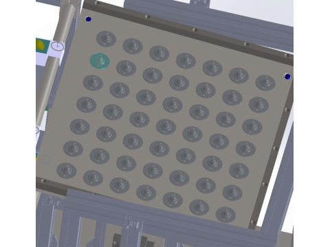 Tray shuttle conveyor line SW 3D editable 3D Model