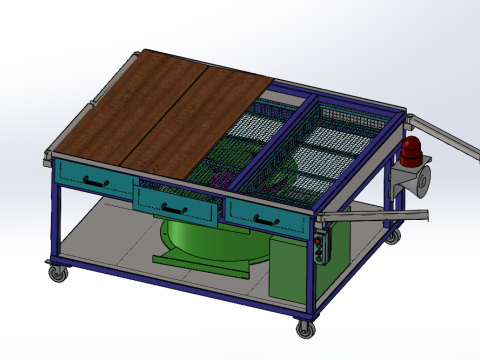 The suction and dust removal workbench SW20 is editable Modelo 3D