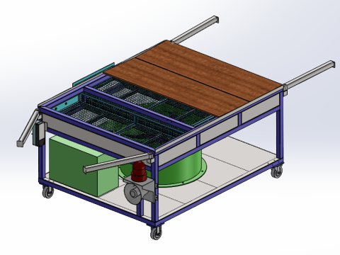 The suction and dust removal workbench SW20 is editable Modèle 3D