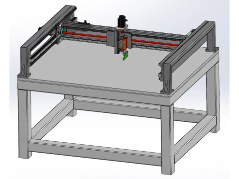 maquina cortadora de caucho Modelo 3D