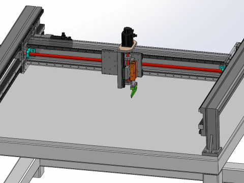 Rubber cutting machine 3D Model